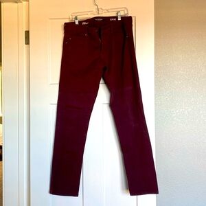 Men’s Mondern Straight Maroon Pant